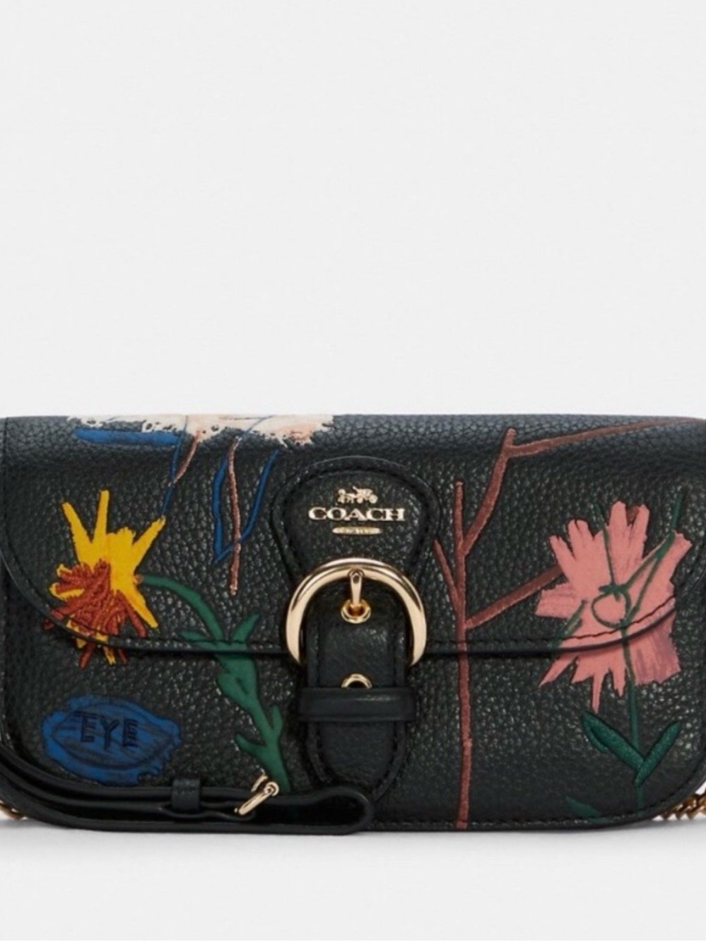 Authentic Coach X Jean Michel Basquiat kleo crossbody purse